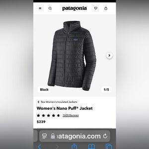 Patagonia Women's Nano Puff Jacket - Black
